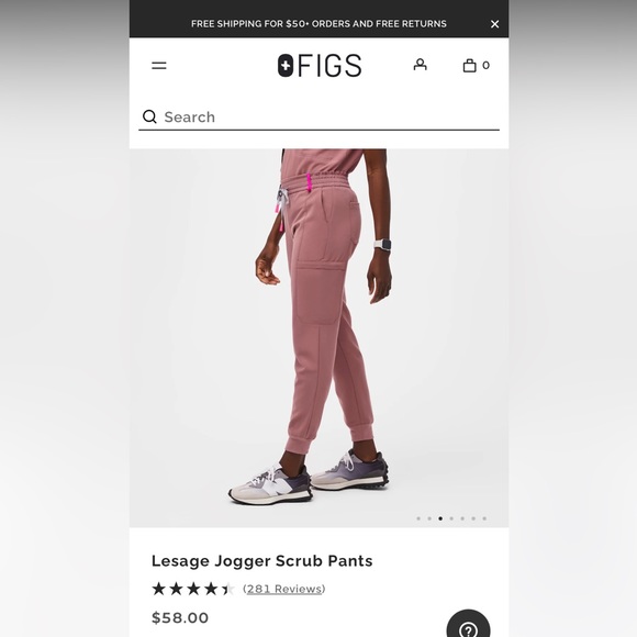 Figs Lesage Jogger Scrub Pants large tall - Picture 2 of 4